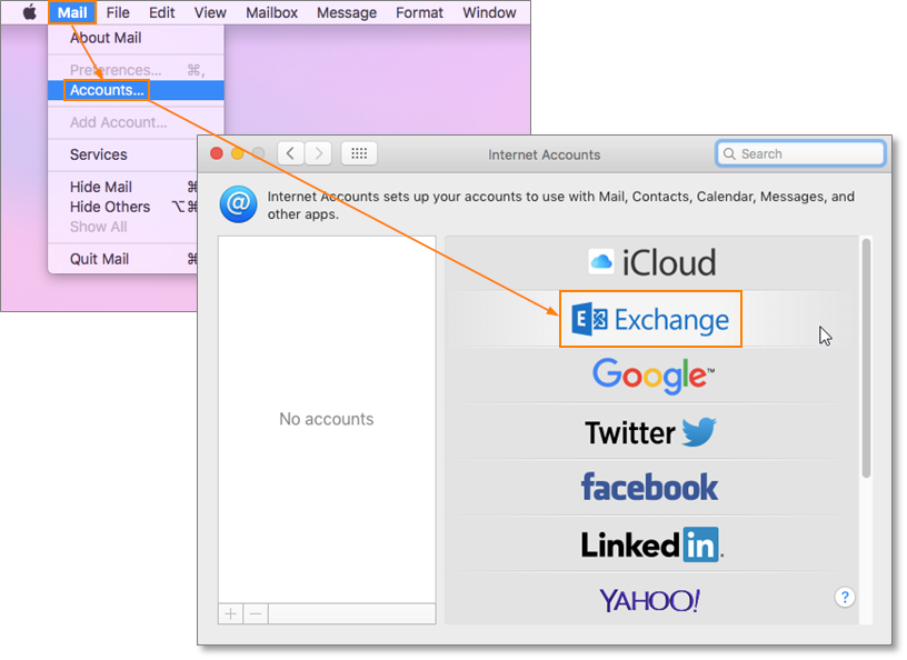 set up icloud email on outlook for mac